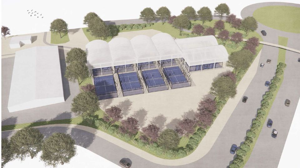 The proposed padel courts at Swords in Dublin which have been refused permission